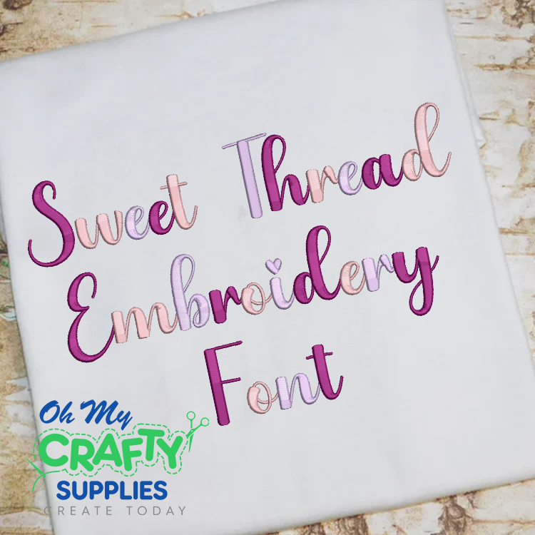 Sweet Thread Embroidery Font (BX Included) (FL)