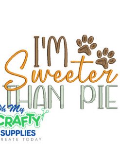 Sweeter than pie 9523 Embroidery Design
