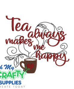 Tea Always 8124 Emboridery Design