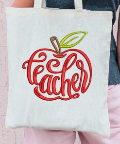 Teacher Apple 2021 Embroidery Design