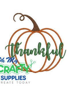 Thankful Pumpkin 91223 Embroidery Design