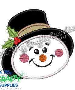 The Snowy Man Embroidery Applique