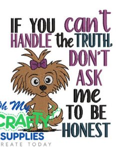To Be Honest 2025 Embroidery Design