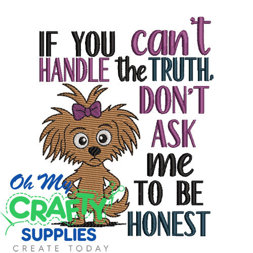To Be Honest 2025 Embroidery Design