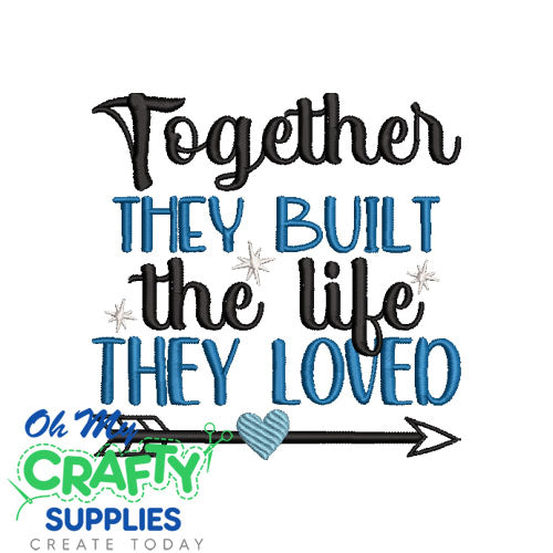 Together they built 25 Embroidery Design