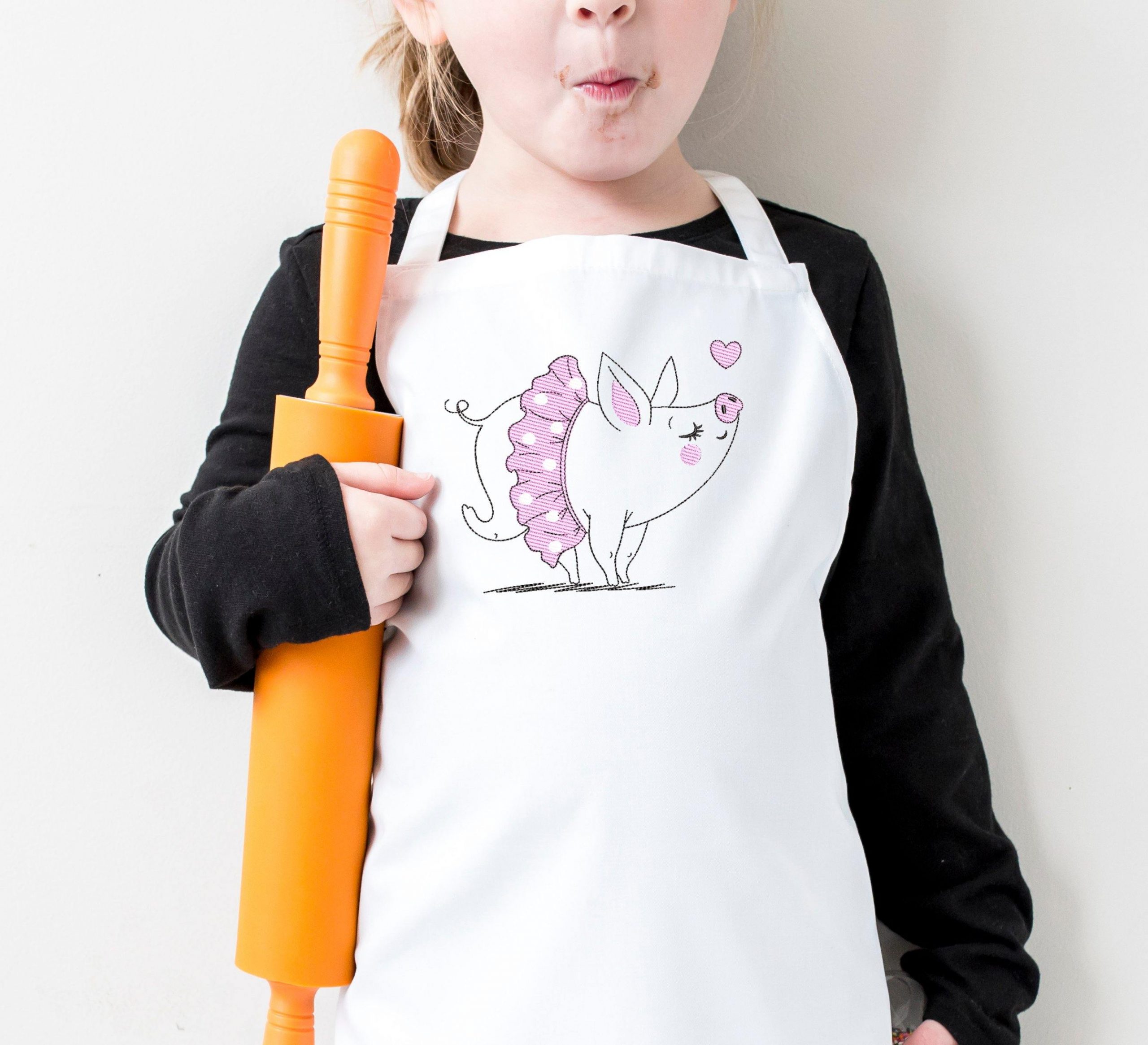 Tutu Piglet Embroidery Design