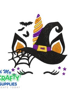 Unicorn Witch 9623 Embroidery Design