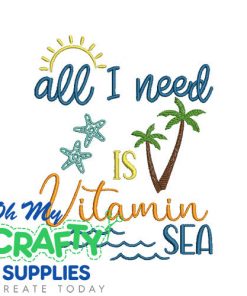 Vitamin Sea 74 Embroidery Design