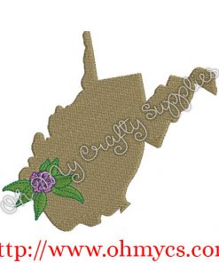 West Virginia Embroidery Design
