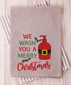 We Wish You Christmas Embroidery Design