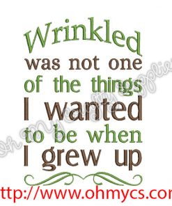 When I Grew Up Embroidery Design