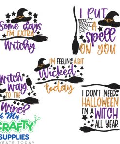 Wicked Witch Embroidery Design Set