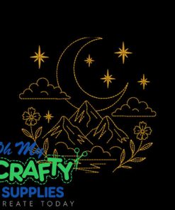 Wildflower Night Embroidery Design