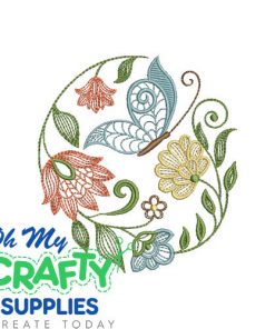Winged Harmony Embroidery Design