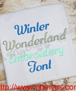 Winter Wonderland Embroidery Font (BX Included)