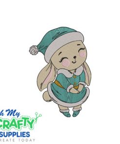 Winter Bunny 1110 Embroidery Design