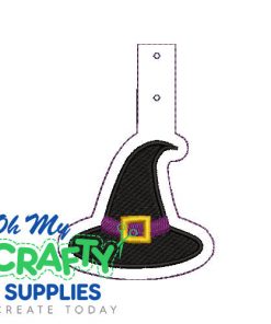 Witch Hat Key Fob Embroidery Design (KFC)