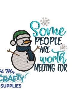 Worth Melting for 1110 Embroidery Design