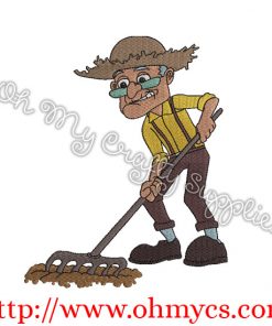 Albert Gardening and Farming Embroidery Design