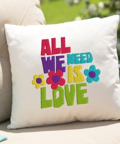 All we need is love Embroidery Design