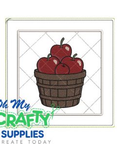 Apples Potholder Embroidery Design (AB)