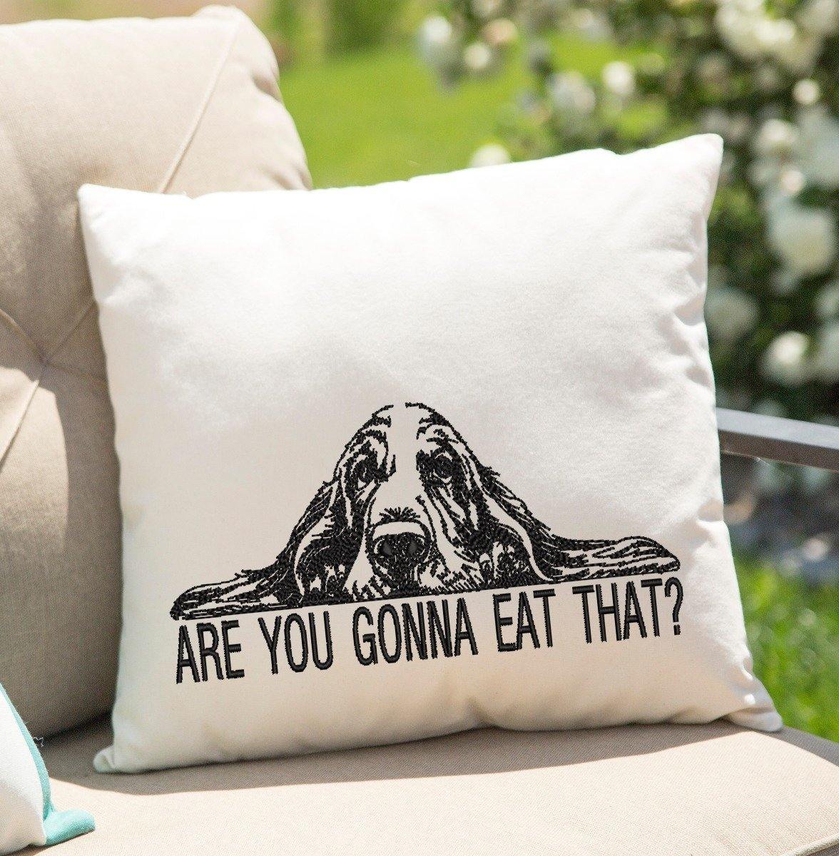 Are you gonna Eat that? Basset Hound Sketch Dog