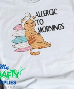 Allergic to Mornings Sketch Embroidery Design