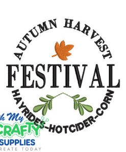 Autumn Harvest 927 Embroidery Design