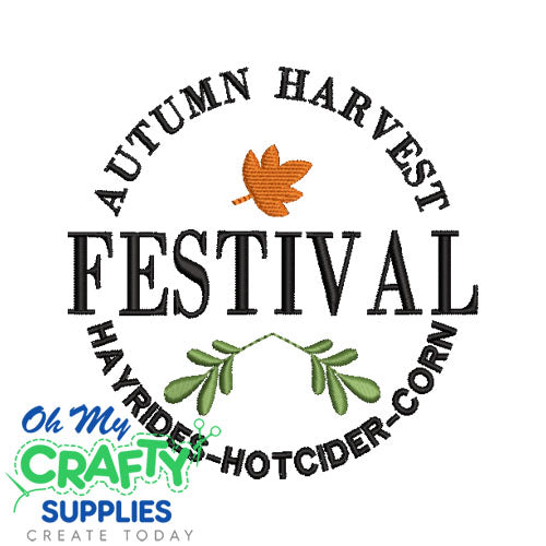 Autumn Harvest 927 Embroidery Design