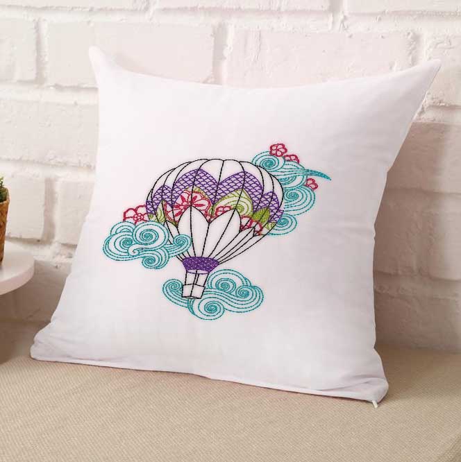 Henna Hot Air Ballon Embroidery Design