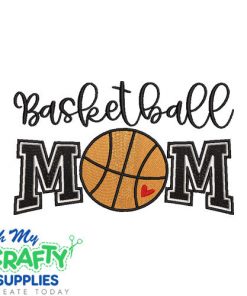 Basketball Mom 79 Embroidery Design