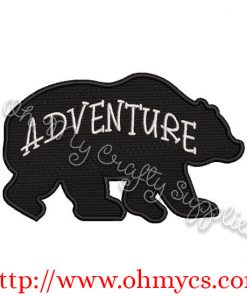 Adventure Bear Embroidery Design