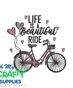Beautiful Ride Sketch 1823 Embroidery Design