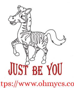 Just Be You Embroidery Design