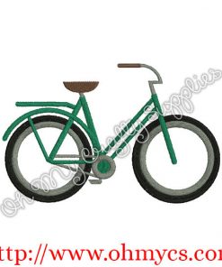 Bicycle Embroidery Design