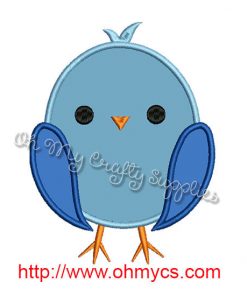 Bird Applique Embroidery Design