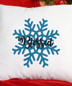 Blessed Snow Flake Embroidery Design