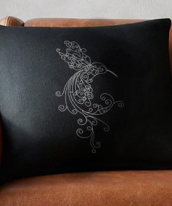 Swirly Humming bird Embroidery Design