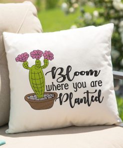 Bloom where you are Planted Embroidery Design