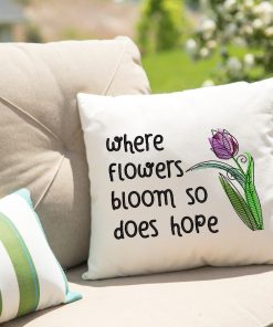 Blooming Hope Flower Embroidery Design