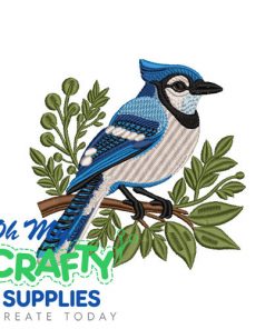 Blue Bird Embroidery Design