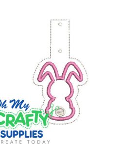 Bunny 25 Key Fob Embroidery Design (KFC)