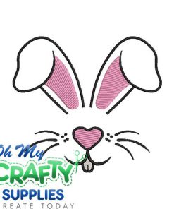 Bunny Face 2025 Embroidery Design