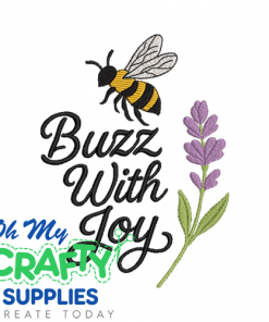 Buzz with Joy Embroidery Design