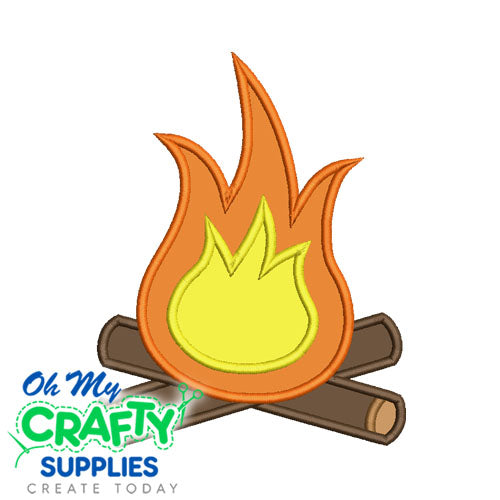 Campfire Applique Design