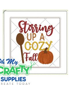 Cozy Fall Potholder Embroidery Design (AB)