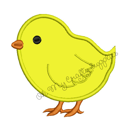 Chick Applique Embroidery Design