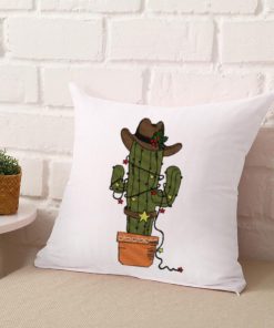 Christmas Western Cactus Embroidery Design