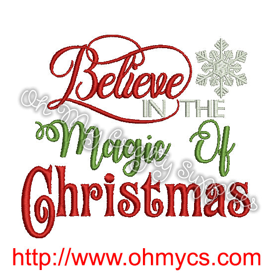 Christmas Magic Embroidery Design