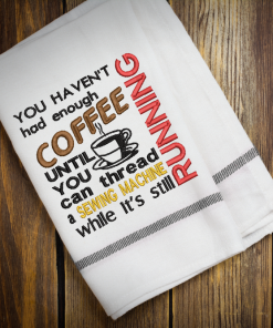 Speed of Coffee Embroidery Design